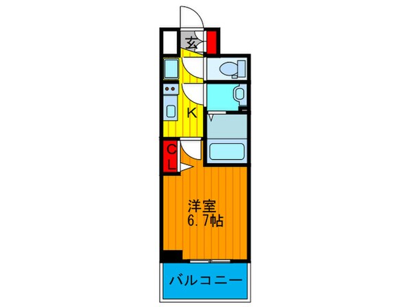 ﾌﾟﾚｻﾝｽ塚本ｸﾞﾗﾝｹﾞｰﾄ(1004)の物件間取画像